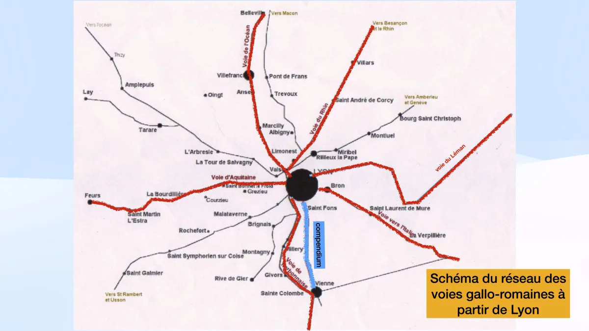 Réseau des voies gallo-romaines