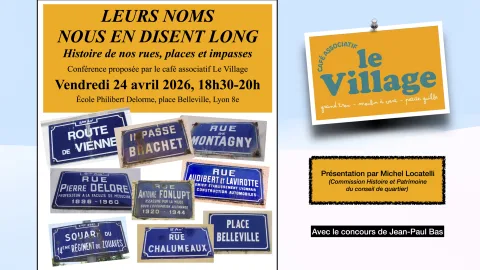 Affichette d'annonce de la conférence
