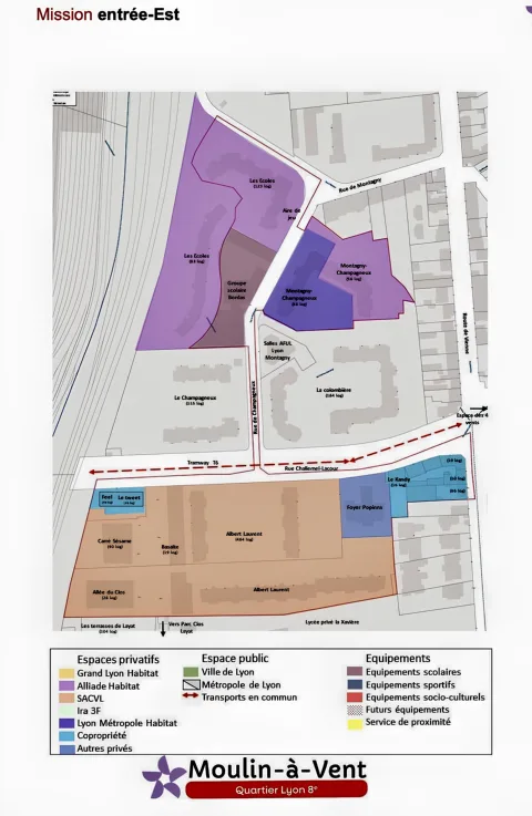 Carte du QPV Moulin à Vent