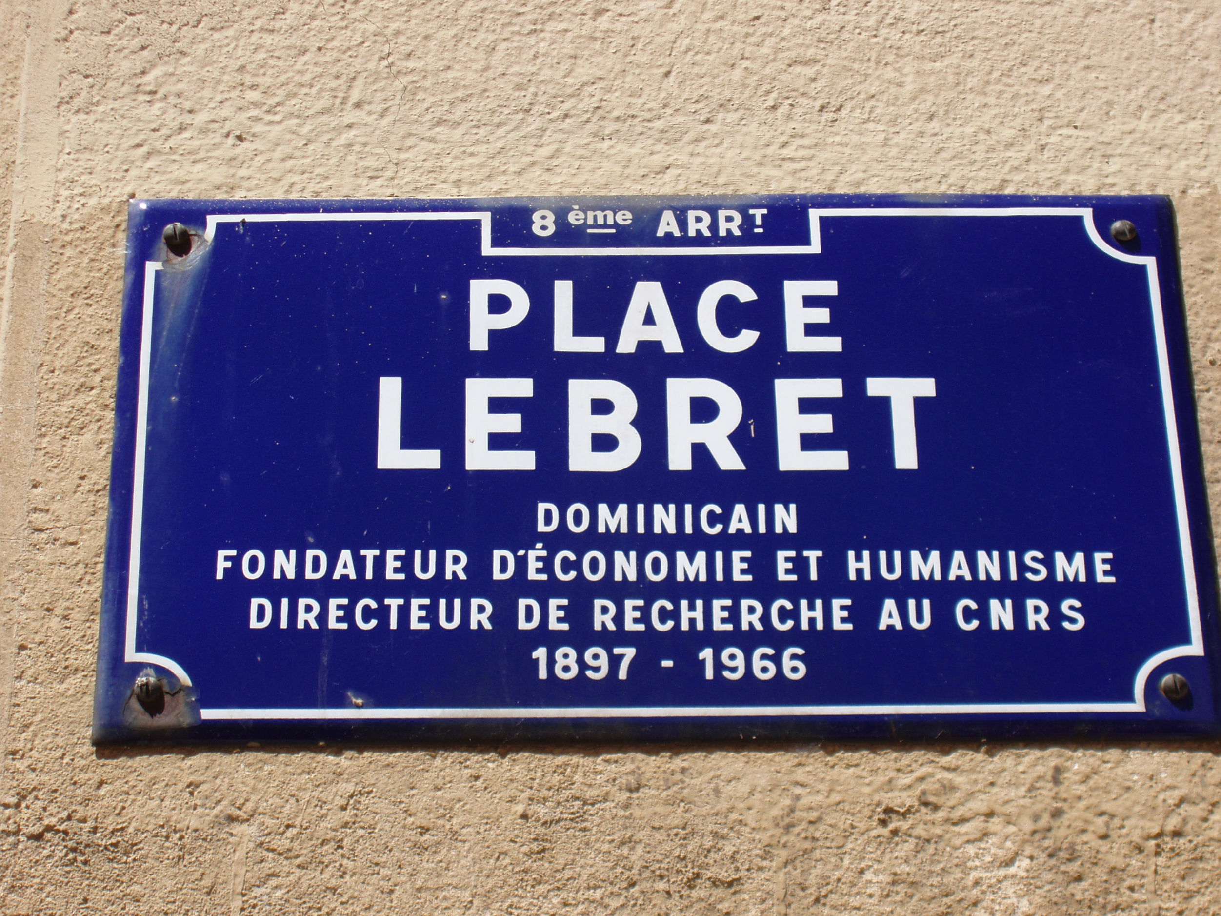 Plaque de la place Lebret
