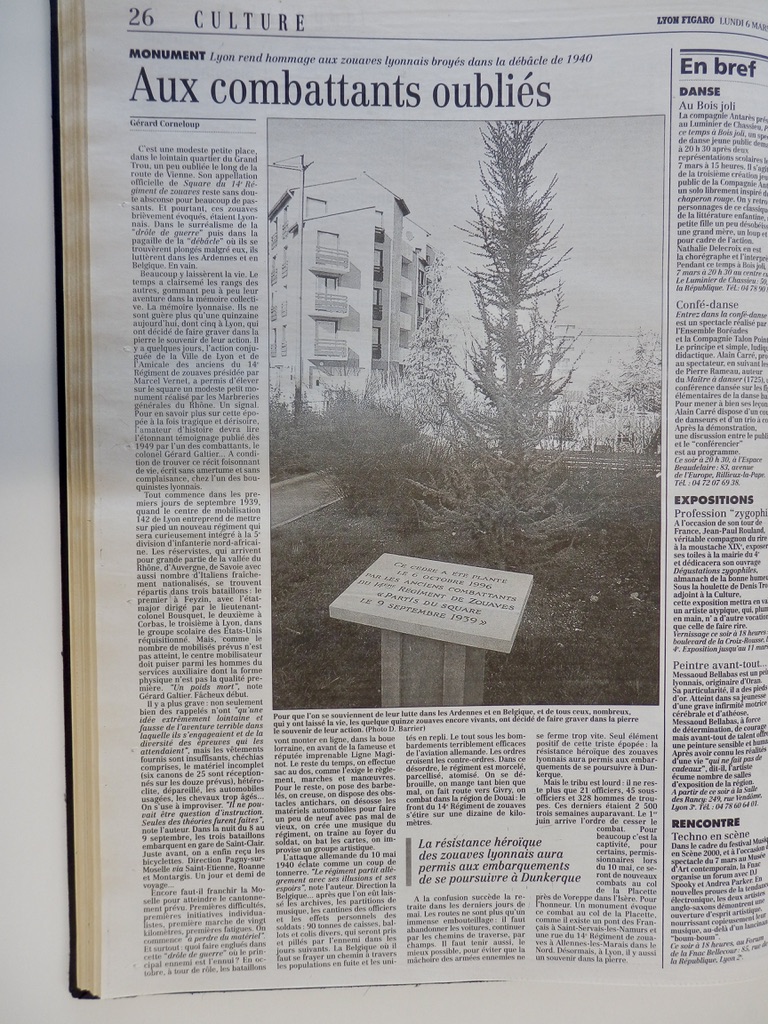 Article de Lyon-Figaro (6 mars 2000)