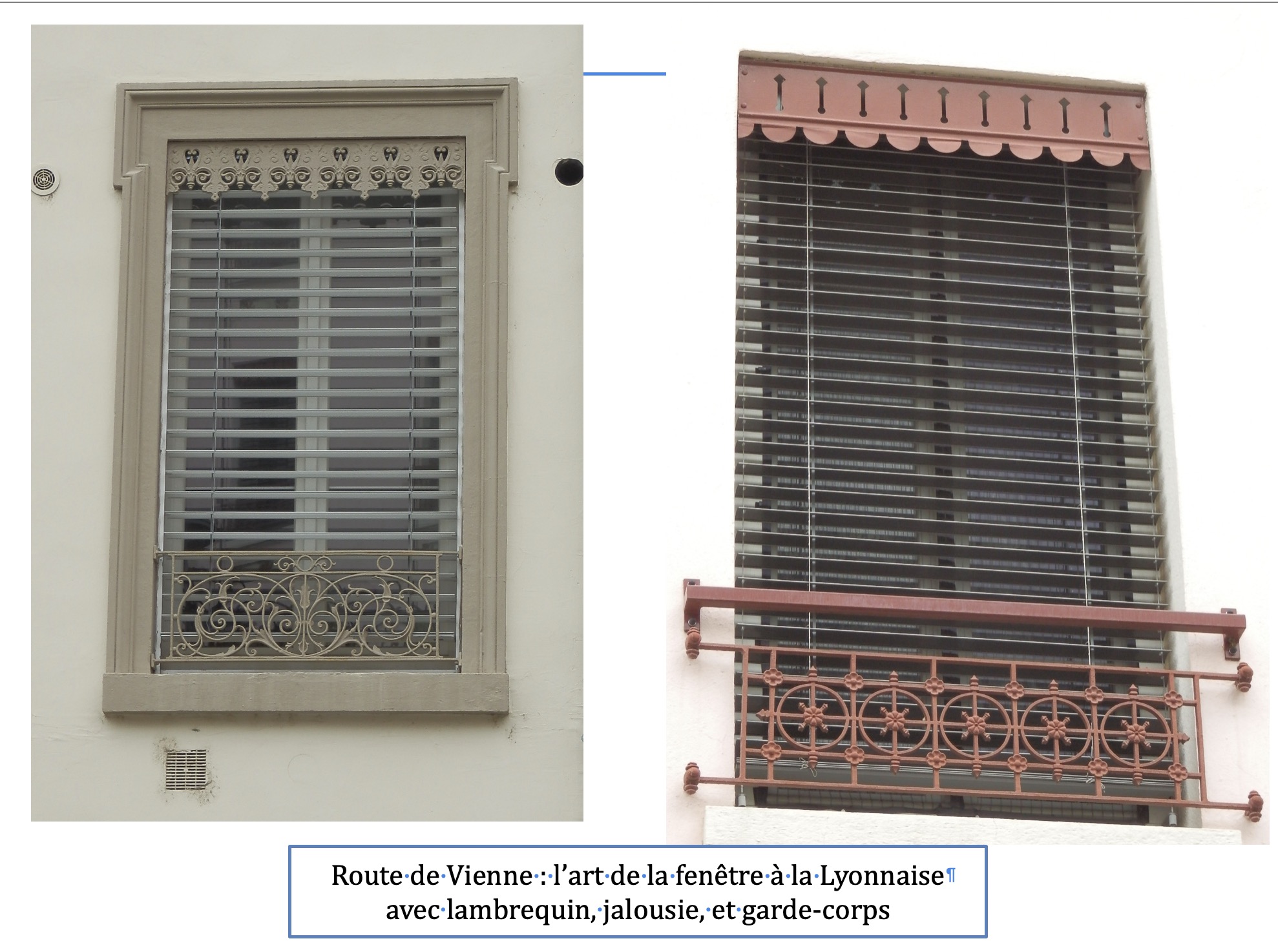 Route de Vienne : fenêtres "à la Lyonnaise" (2022)