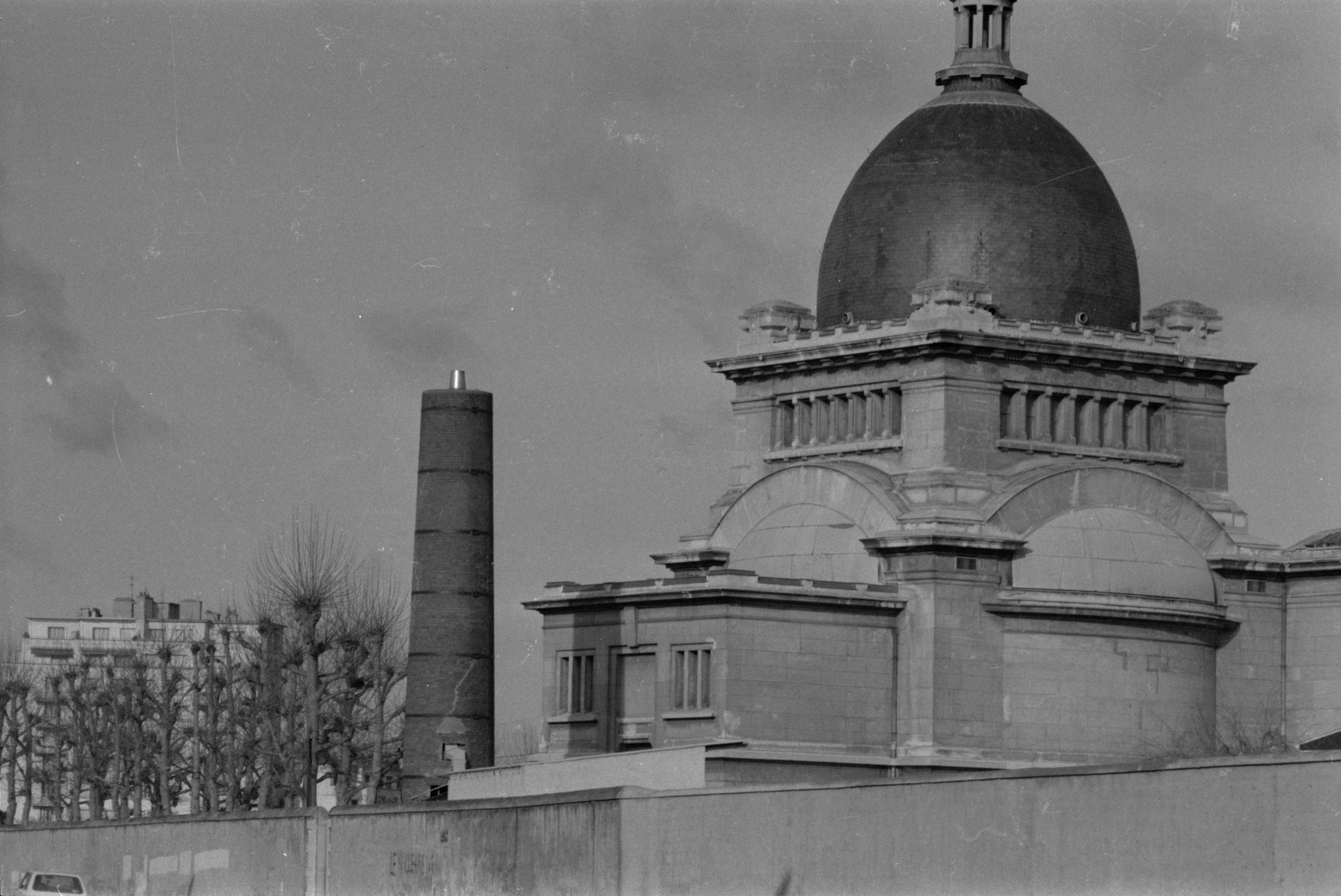 Le  crématorium dans les années 1970-80. Photo : Serge Wisten (1)