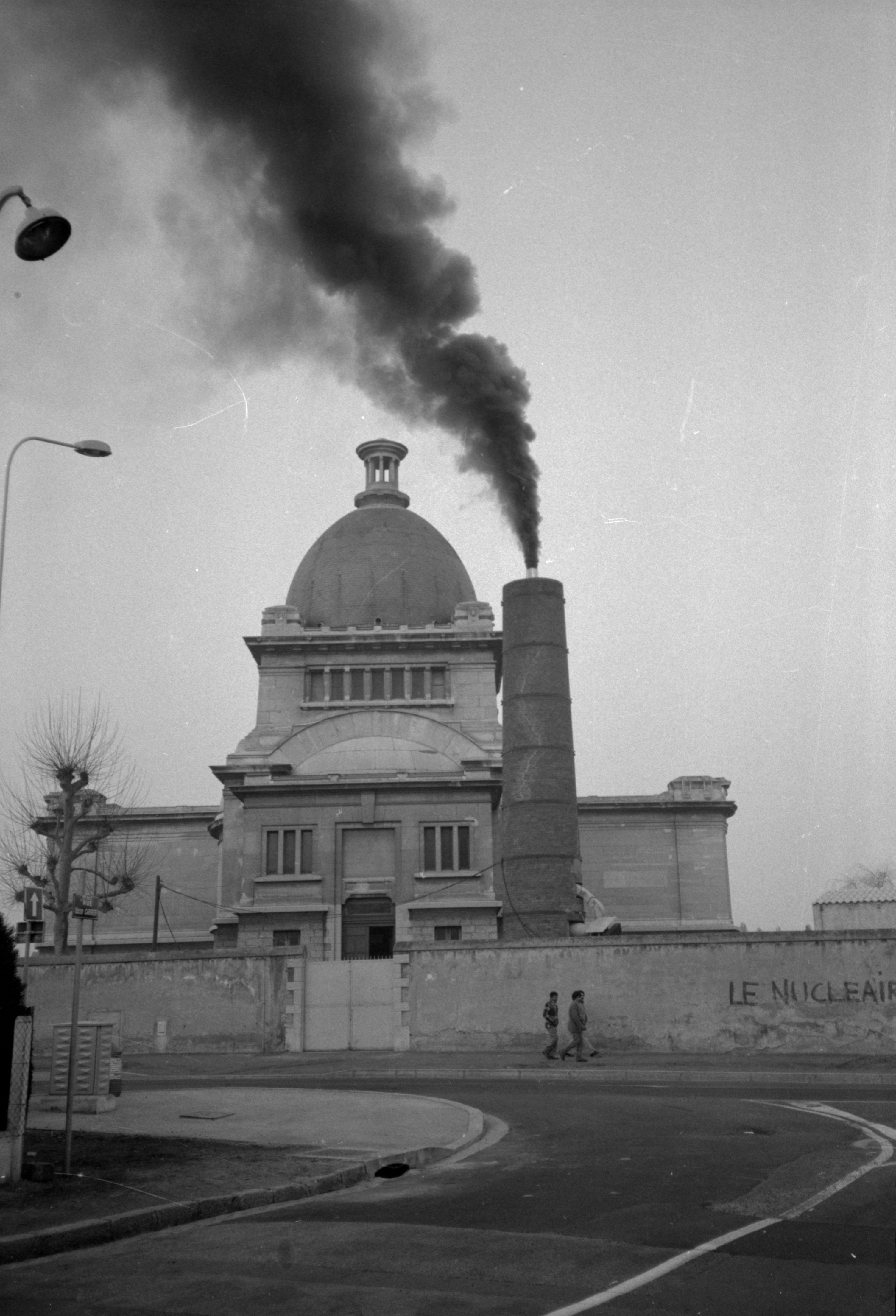 Le crématorium dans les années 1970-80. Photo : Serge Wisten (2)