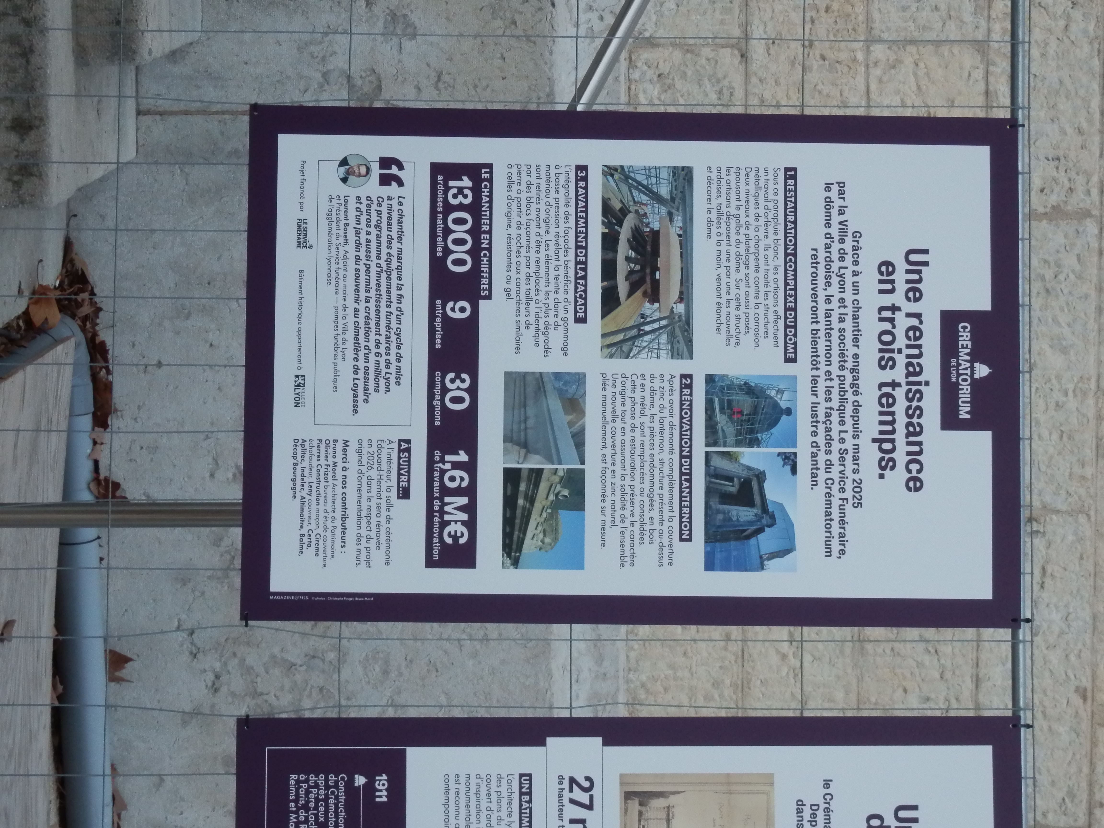Affichage pendant les travaux de 2025-26 (2)