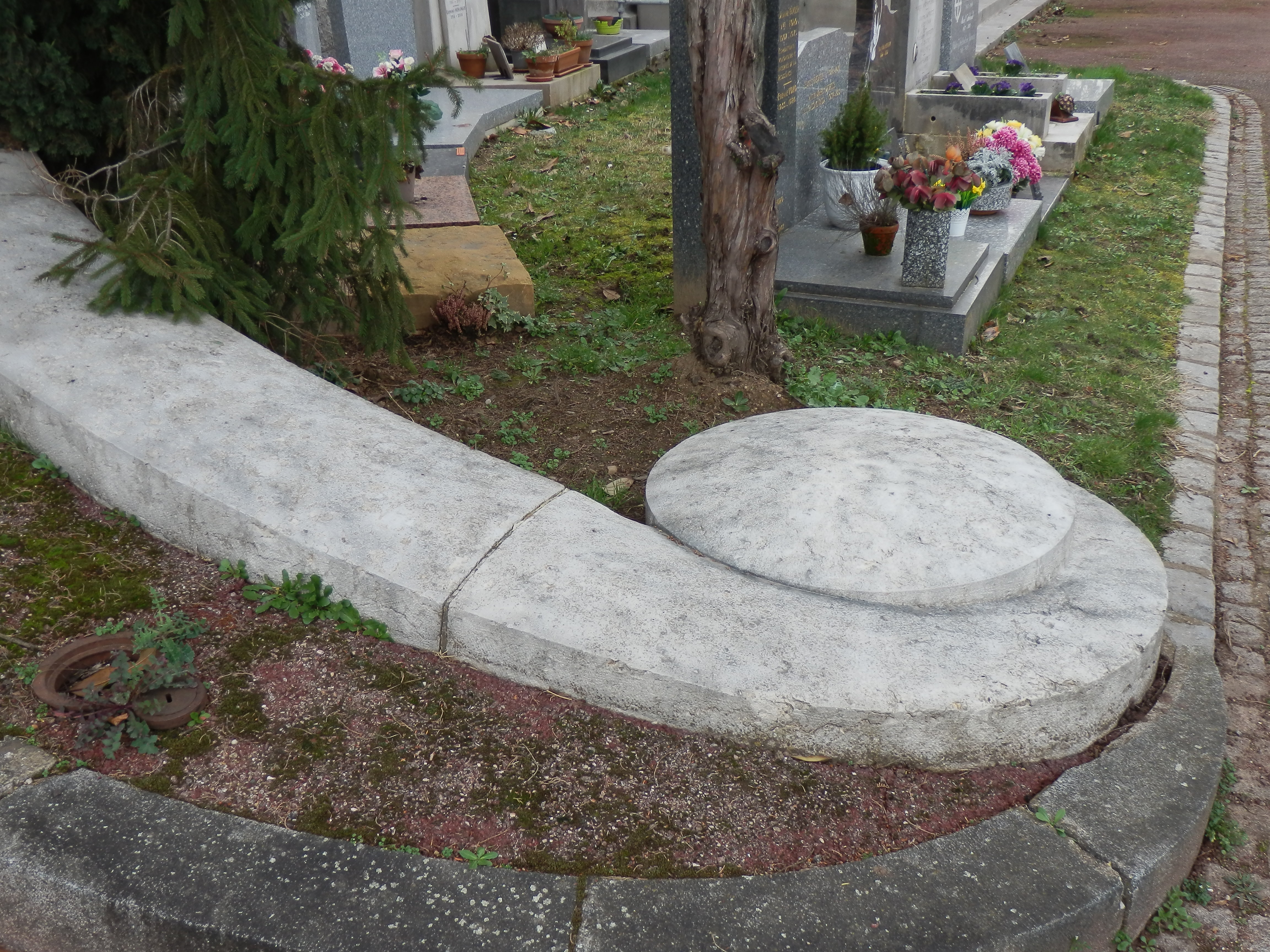 Détail de la rampe de l'escalier d'accès