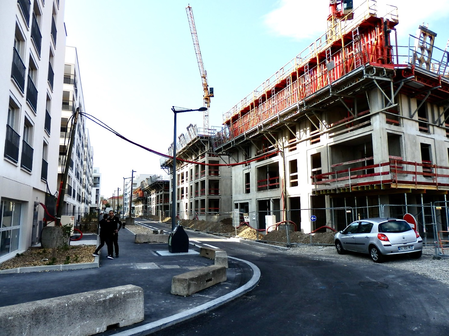 A l'emplacement de usines Patay, construction de logements - Mai 2022
