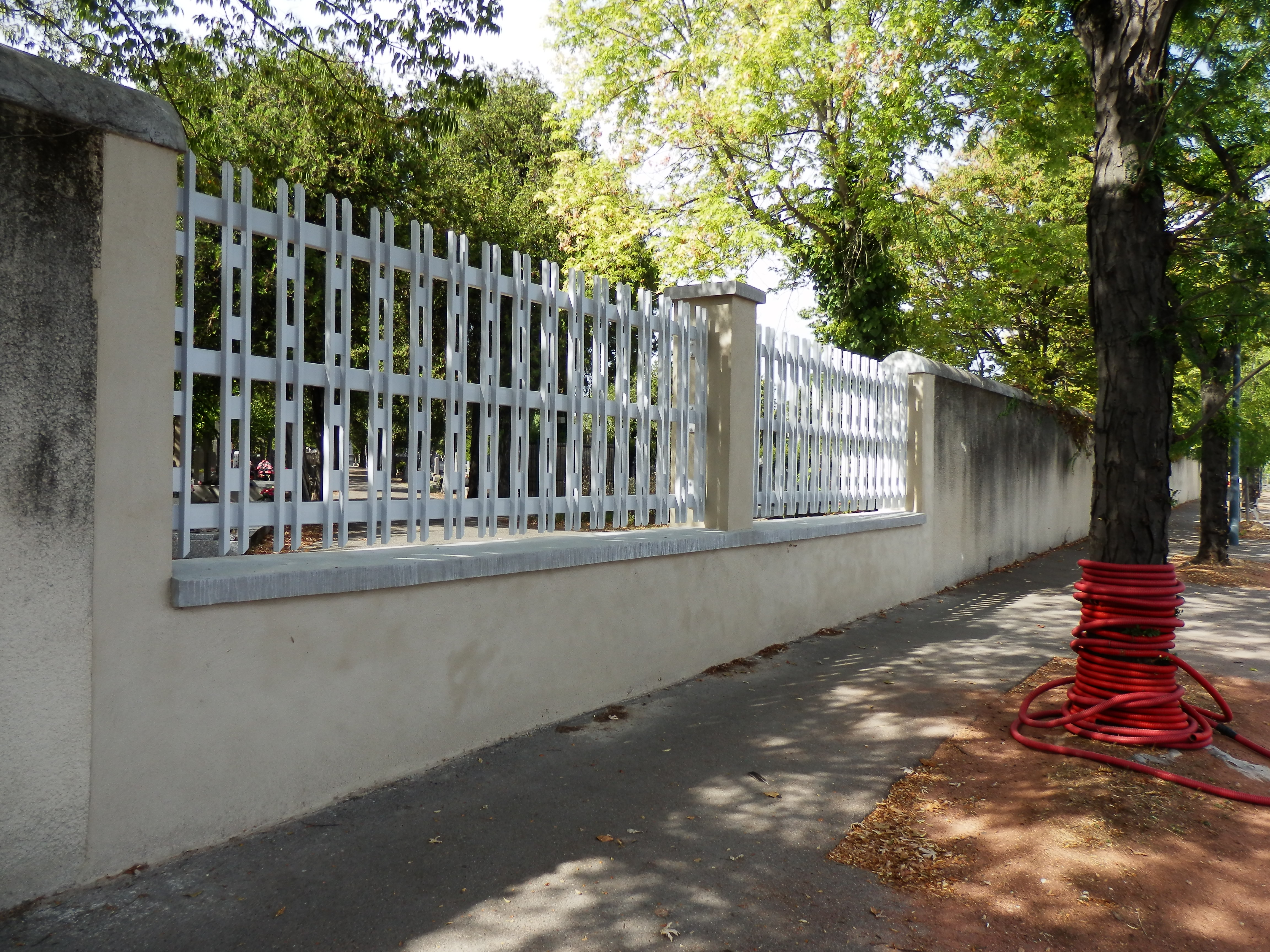 Ouverture créée dans le mur de la rue Audibert et Lavirotte (2026)