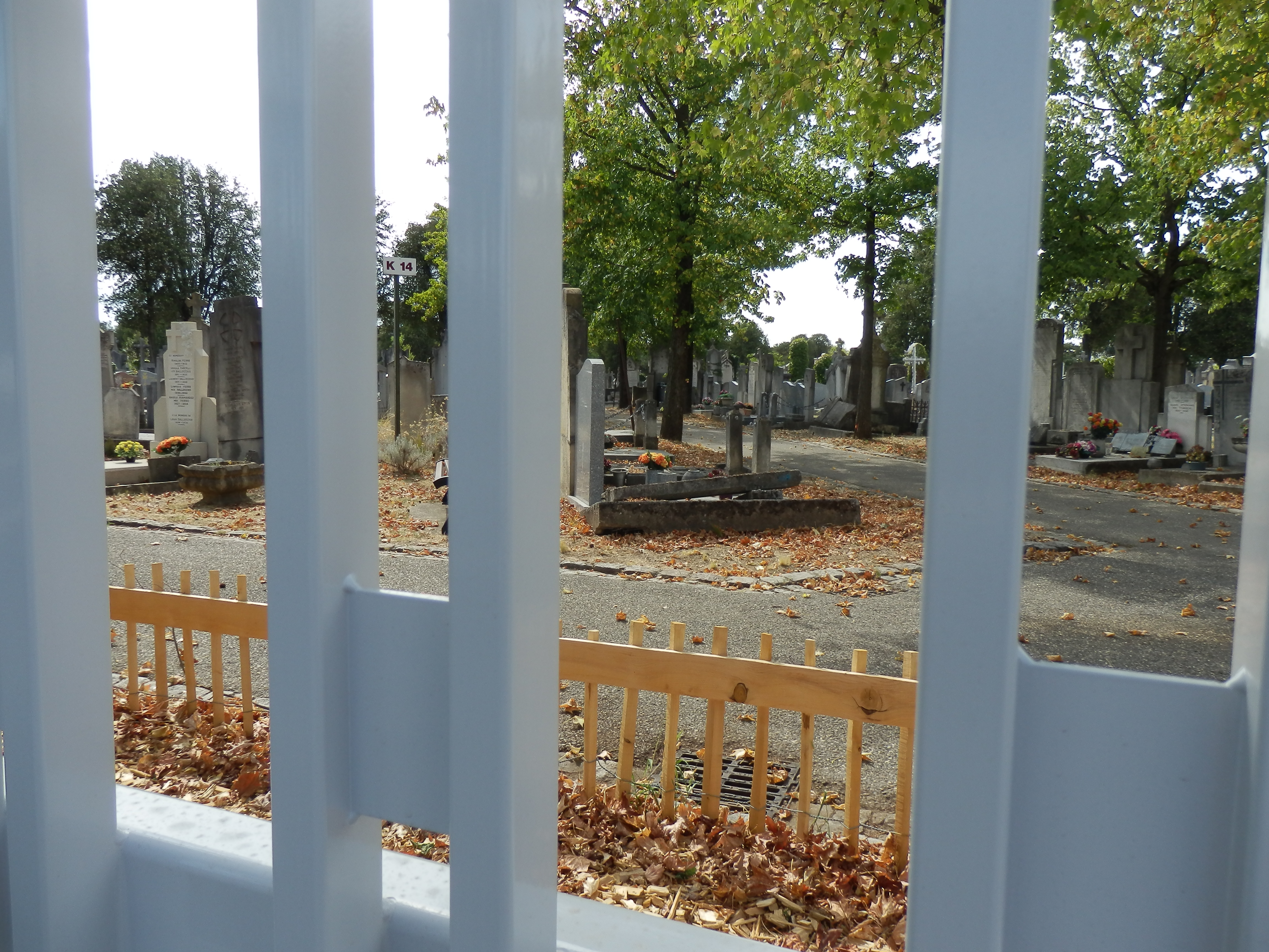 Perspective sur la cimetière depuis la rue Audibert et lavirotte