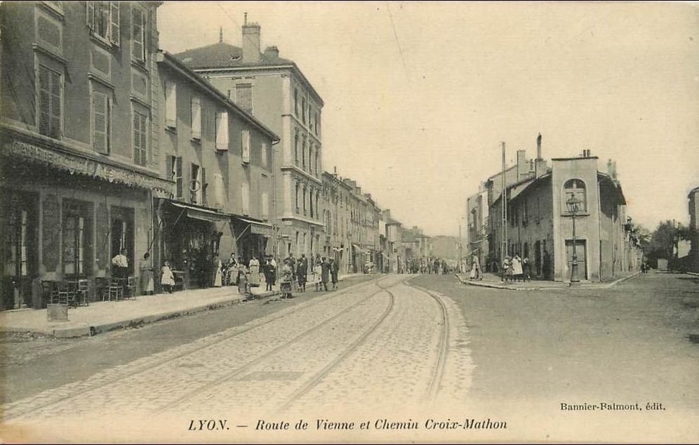 Angle route de Vienne - Rue de la Croix-Mathon - Vers 1910-1920