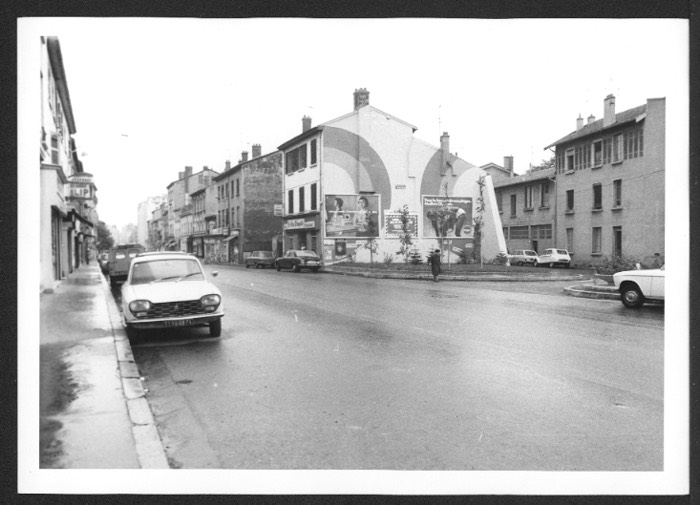 Angle de la rue Fonlupt et de la route de Vienne - Le Café Fonlupt a disparu - 1974
